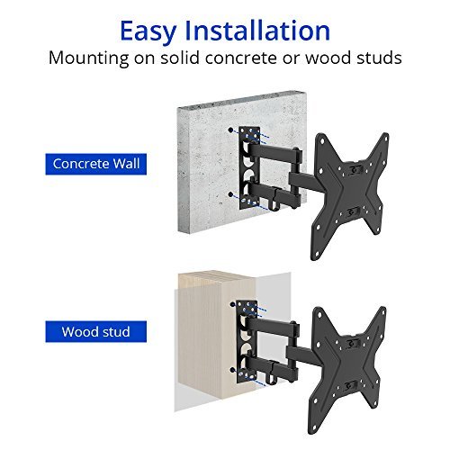 TV Wall Mount Bracket Full Motion Articulating Swivel & Tilt for most 13"-42" LED LCD Plasma Flat Screen Monitor