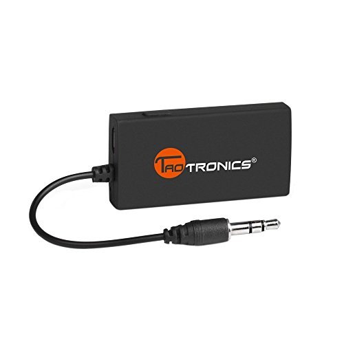 TaoTronics Wireless Portable Bluetooth Transmitter Connected to 3.5mm Audio Devices, Paired with Bluetooth Receiver, TV Ears, Bluetooth Dongle, A2DP Stereo Music Transmission