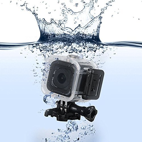 Taotree GoPro HERO Session 5 Waterproof Housing Standard Protective Case Replacement with Bracket & Screw for GoPro HERO5 Session 45m Underwater Diving