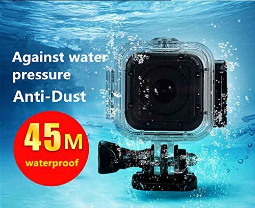 Taotree GoPro HERO Session 5 Waterproof Housing Standard Protective Case Replacement with Bracket & Screw for GoPro HERO5 Session 45m Underwater Diving