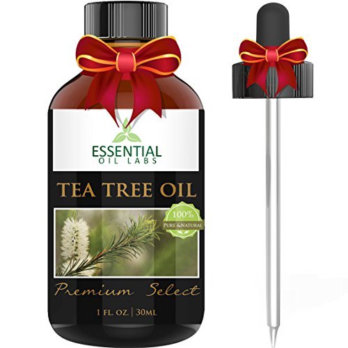 Tea Tree Oil - Therapeutic Grade 45% terpinen-4-ol (Australian) - 1fl oz with Glass Dropper - Premium Select from Essential Oil Labs 