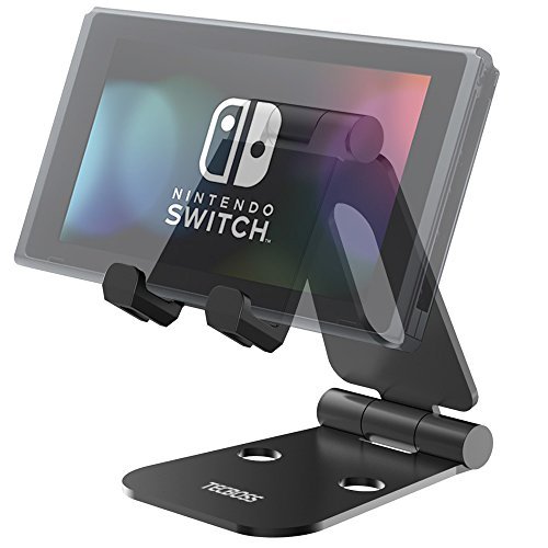 Tecboss Nintendo Switch Stand Universal Phone Tablet Stand Dual Foldable for iPhone, iPad Air, Galaxy, Nintendo Switch and More