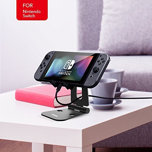 Tecboss Nintendo Switch Stand Universal Phone Tablet Stand Dual Foldable for iPhone, iPad Air, Galaxy, Nintendo Switch and More