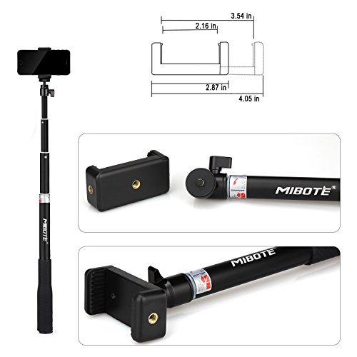 Telescoping Selfie Stick Tripod Stand Monopod for Gopro Hero 5/4/3/2/1/SJCAM 4000/5000/6000/XiaoYi Action Camera and Cell Phone