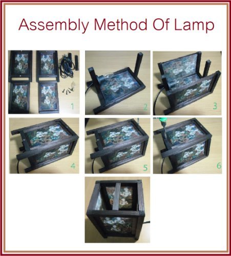 Thai Vintage Handmade Asian Oriental Family Elephant Bedside Table Light or Floor Wood Paper Lamp Shades Home Bedroom Garden Decor Modern Design from Thailand