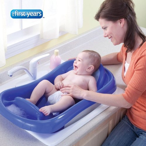 The First Years Sure Comfort Deluxe Newborn To Toddler Tub, Blue 