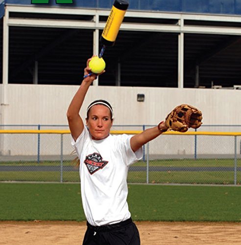 The Original Xelerator Fastpitch Softball Pitching Training Aid And Warm Up Tool With 12 Inch Foam Ball – Economy Model