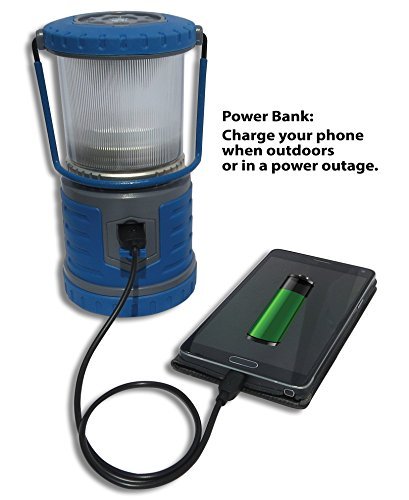 Tough Light LED Rechargeable Lantern - 200 Hours of Light from a Single Charge, Longest Lasting on Amazon! Camping and Emergency Light with Cell Phone Charger - 2 Year Warranty