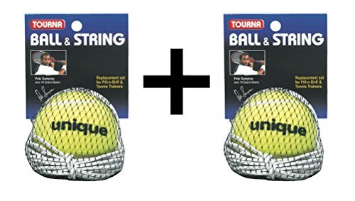 Tourna Replacement Ball-String Replacement-Fill N Drill Sampras Trainer (2-Pack)