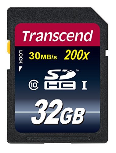 Transcend 32 GB Class 10 SDHC Flash Memory Card (TS32GSDHC10E)