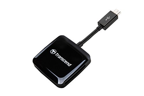 Transcend USB 2.0 OTG Card Reader, Black (TS-RDP9K)