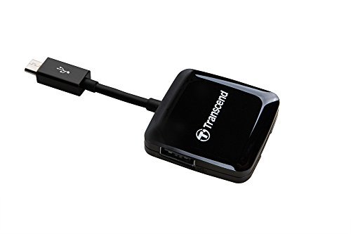 Transcend USB 2.0 OTG Card Reader, Black (TS-RDP9K)