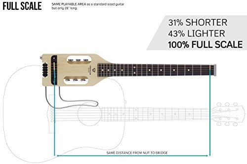 Traveler Guitar Ultra-Light Acoustic-Electric Travel Guitar with Gig Bag