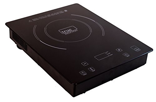 True Induction TI-1B Single Burner Counter Inset Energy Efficient Induction Cooktop, Black