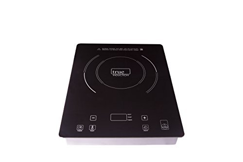 True Induction TI-1B Single Burner Counter Inset Energy Efficient Induction Cooktop, Black