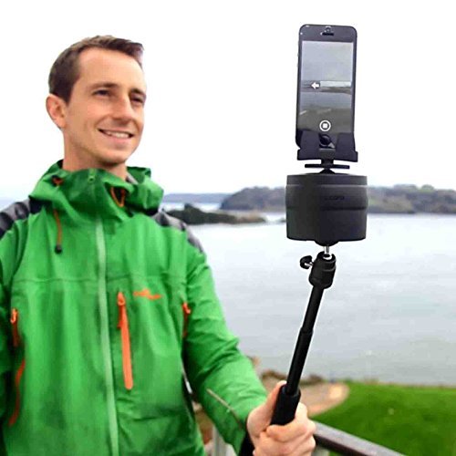 TurnsPro - Time lapse Camera Mount - Panning Rotating 360 for GoPro DSLR iPhone. Motorised Pan Head for panoramic photos