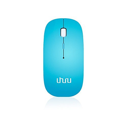 UHURU Bluetooth Wireless Rechargeable Mouse for PC, Mac, Laptop, Android Tablet (Blue)