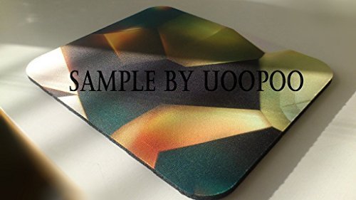 UOOPOO Mousepad Chic faux rose gold glitter ombre modern chevron mouse pad Rectangle Non-Slip Rubber Mousepad Gaming Mouse Pad Stitched Edges 8.2 x 10.2 x 0.12 Inch