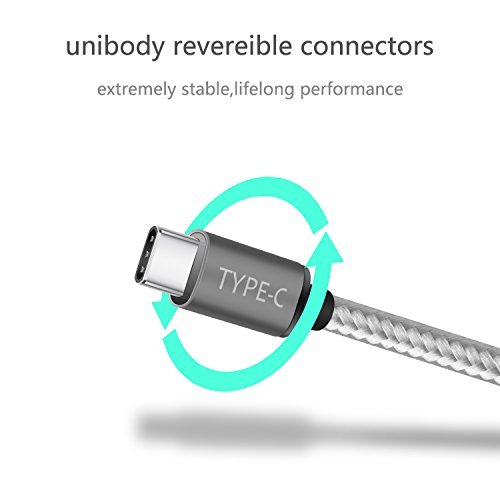 USB Type C Cable, Beilom USB C to USB A 3.0 Nylon Braided Fast Charging & Sync Cord for Samsung Galaxy S8 Plus,Nintendo Switch,Google Pixel,Nexus 6P 5X,MacBook 12",LG G6 V20,And More Devices - 6.6ft