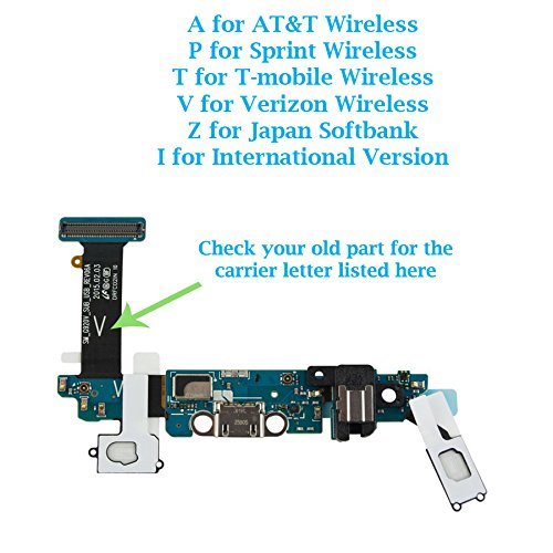 Unifix-Charging Port Flex Cable Dock Connector USB Port for Samsung Galaxy S6 G920V Verizon + Premium Tools