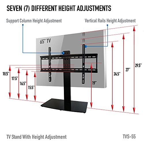 Universal TV Stand for Flat Screen 42-65\" by AVX Audio, part # 104-1927