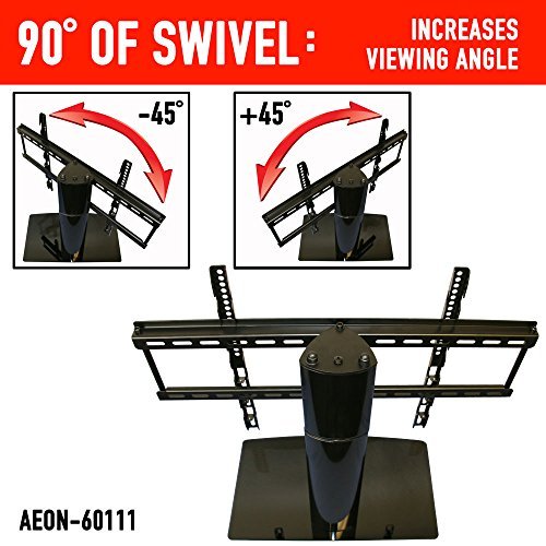 Universal TV Stand for TV with swivel and height adjustment