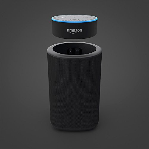 VAUX Cordless Home Speaker + Portable Battery for Amazon Echo Dot Gen 2 Black/Carbon 