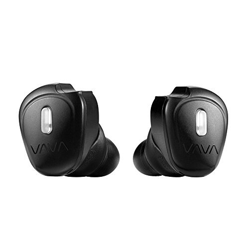 VAVA True Wireless Earbuds MOOV 20 Bluetooth In Ear Headphones With Built In Mic Earphones (Patented Eartips Design, Sweatproof Construction & USB Port Coating, 3 Hours Playtime, In line Controls)