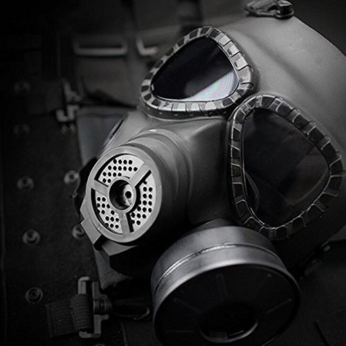 VILONG Airsoft Mask Outdoor Sports Tactical Paintball mask Full Face Skull CS Mask With double filter fan CS edition Perspiration Dust Face Guard
