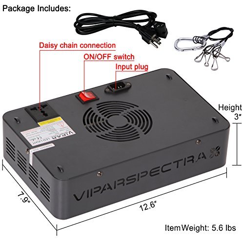 VIPARSPECTRA Reflector-Series 300W LED Grow Light Full Spectrum for Indoor Plants Veg and Flower