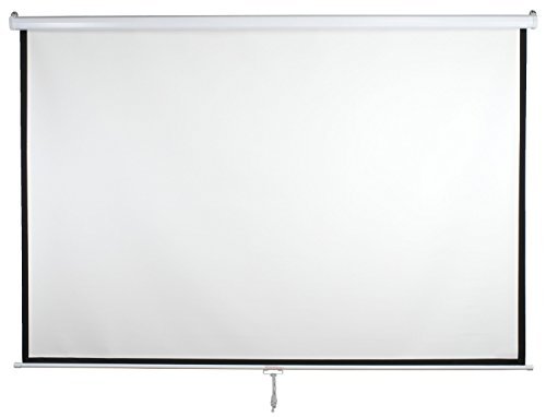 VIVO 100" Projector Screen, 100 inch Diagonal 16:9 Projection HD Manual Pull Down Home Theater VIVO (PS-M-100)