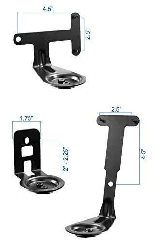 VIVO Speaker Floor Stands (Pair) for SONOS PLAY 1 and PLAY 3 Audio Speaker Mounts (STAND-SP03C)