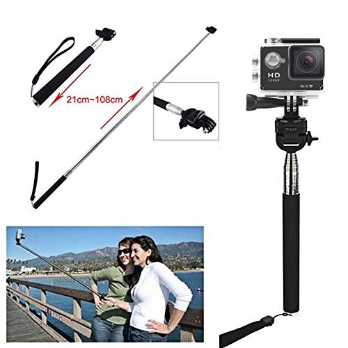 VVHOOY Universal Action Camera Accessories Bundle Kits Head Strap + Chest Belt Strap +Handle Monopod +Floating Hand Grip for Underwater Waterproof Action Camera Accessories
