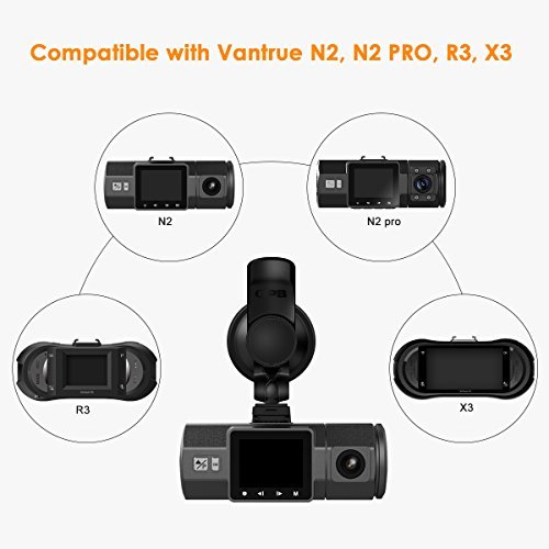 Vantrue N2/N2 Pro R3/X3 Dash Cam Mini USB Port Car Suction Cup Mount with GPS Receiver Module(for Windows)