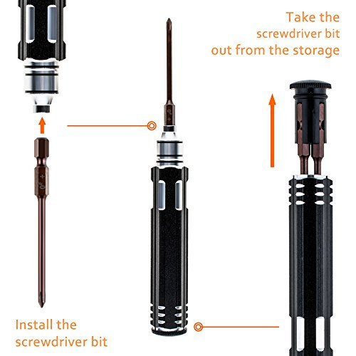 Vastar 5 in 1 Professional Precision Screwdrivers Repair Tool Kit for Hobby RC Phantom Aerial UAV Drone Quadcopter