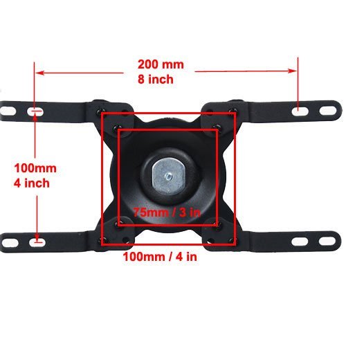 VideoSecu TV Mount Adapter Bracket Extension LED LCD Plasma Mount Accessory VESA 100mm to VESA 200mm, 200x100mm Extender MLE100B W39