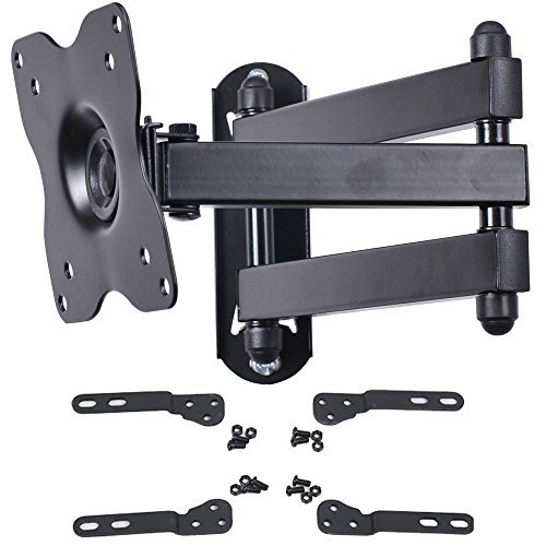 VideoSecu TV Wall Mount Monitor Bracket with Full Motion Articulating Tilt Arm 15" Extension for most 17" 19" 20" 22" 23" 24" 26" 27" 28" 29" 32" 37" 39" LCD LED Displays up to VESA 200x200 ML14B WS2