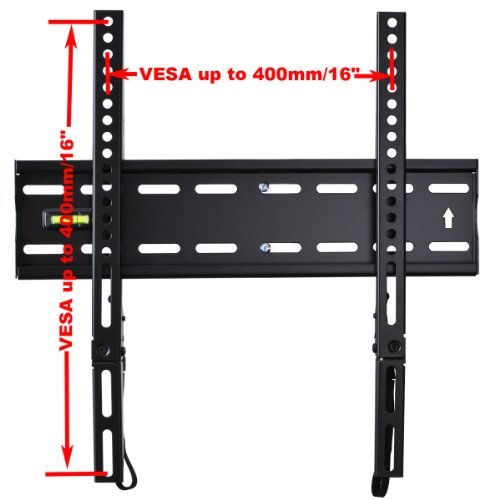 VideoSecu Ultra Slim TV Wall Mount for most 27"-47" LCD LED Plasma TV, Some up to 55" Flat Panel Screen Display with VESA 100x100 200x100 200x200 300x200 400x300 400x400 1" Low Profile TV Bracket 1RX