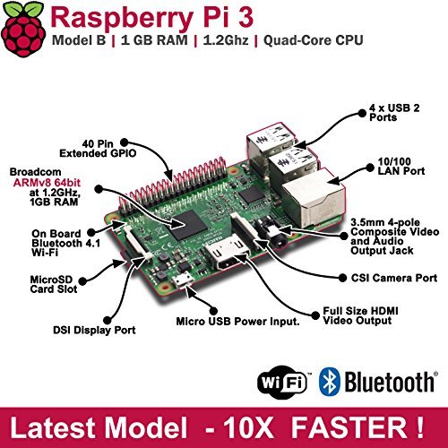 Vilros Raspberry Pi 3 Kit with Clear Case and 2.5A Power Supply