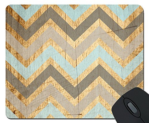 Vintage Wood Chevron Unique Custom Mouse Pad Mousepad