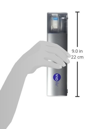 Violife VIO200B Travel Ultraviolet Toothbrush Sanitizer VIO200B, Silver, 5.5 Ounce 