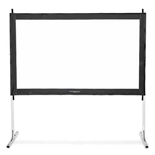 Visual Apex Projector Screen 144" 4K Portable Indoor/Outdoor Movie Theater Fast-Folding Projector Screen with Stand Legs and Carry Bag HD 16:9 format