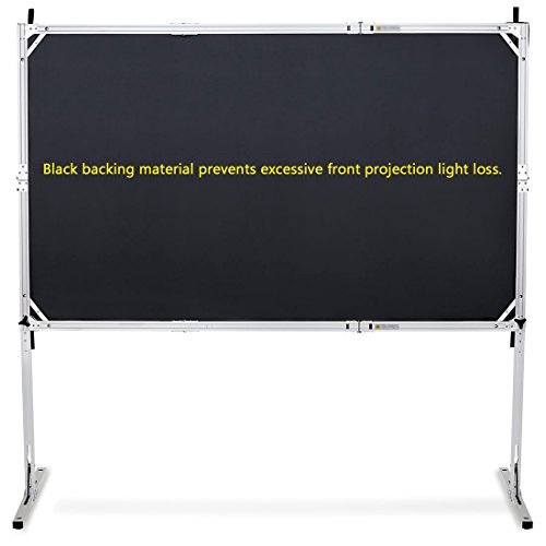 Visual Apex Projector Screen 144" 4K Portable Indoor/Outdoor Movie Theater Fast-Folding Projector Screen with Stand Legs and Carry Bag HD 16:9 format