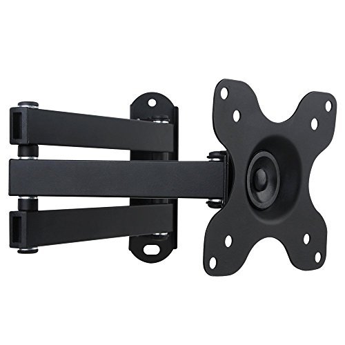 WALI Articulating TV LCD Monitor Wall Mount Full Motion 14" Extension Arm for Most 13" 15" 17" 19" 20" 22" 23" 24" 26" 27" 30" LED TV Flat Screen (WL-1330LM)