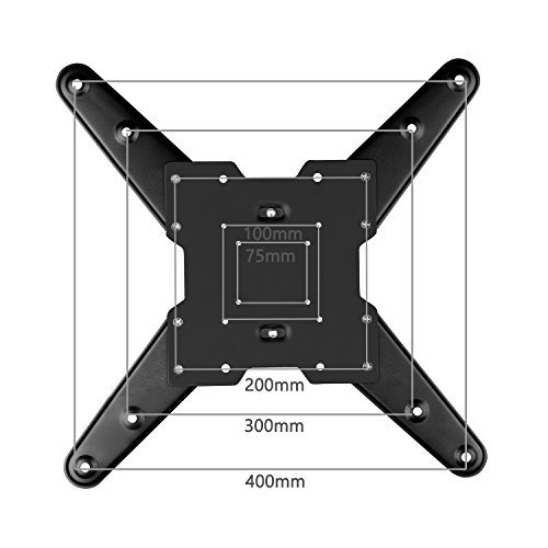 WALI Full Motion Articulating TV Wall Mount Bracket for most 26-50 inch LED, LCD, Flat Screen TVs w/VESA up to 400 x 400 - 20" Extension (WL-MA4602) Black