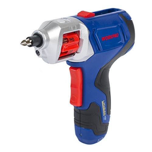 WORKPRO Cordless Rechargeable Power Screwdriver Lithium-ion 3.6V with Quick Change Bits