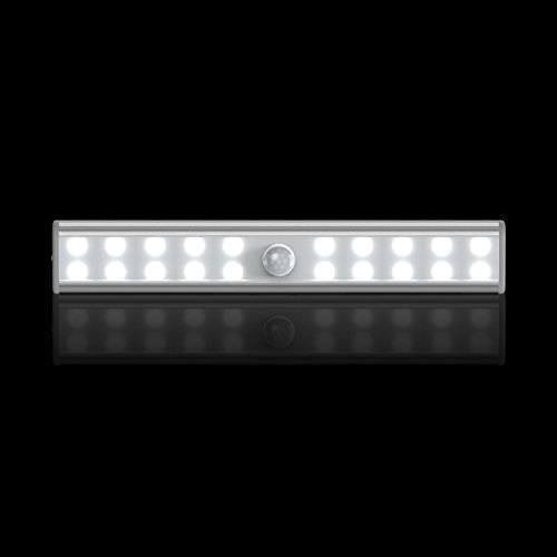 Wardrobe Light,OxyLED Motion Sensor Closet Lights,20 LED Bright Cabinet Light,DIY Stick-on Anywhere 20 LED Stairs/Step Light Bar,LED Night Light,Safe Light with Magnetic Strip(1 Pack,USB Rechargeable)