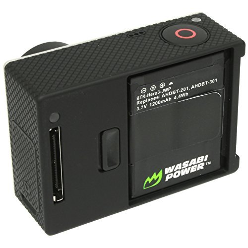 Wasabi Power Battery for GoPro HD HERO3, HERO3+ and GoPro AHDBT-201, AHDBT-301, AHDBT-302 (1200mAh)