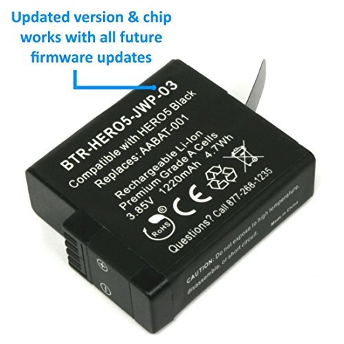 Wasabi Power Battery for GoPro HERO5 Black (v03 for All Future Firmware Updates)