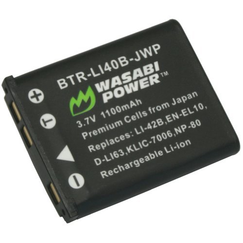 Wasabi Power Battery for Kodak KLIC-7006, LB-012 and Kodak EasyShare FZ53, M22, M23, M200, M522, M530, M531, M532, M550, M552, M575, M577, M580, M583, M750, M873, M883, M5350, M5370, MD30, Mini, Touch